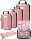 BAGSMART Pakowanie kostki, 6 PCS Pakowanie kosze na walizki, Travel Bags Organizator bagażu, Lekkie Pakowanie Kostka dla podróży Essentials