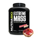 NutraBio Ekstremalny Gainer Protein w proszku, Białko 53G, Czysty Gainer Waga, Zwiększenie masy mięśniowej, pełne spektrum aminokwasów - Strawberry Pastry, 6 Funt
