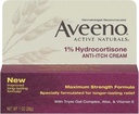 Aveeno Maksymalna wytrzymałość 1% Hydrokortyzonu krem przeciwswędzeniowy, 1 Oz, (opakowanie po 24)