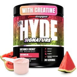 PROSUPPS Hyde Signature PreWorkout Powder with Creatine, Beta Alanine & Cafeline - Performance, Energy & Endurance - Clean Fitness & Gym Supplements for Men & Women (Arbuz, 30 Sług)