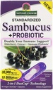 Nature's Answer Sambucus + Probiotic | New 2-in-1 Double Your Immune Support | 32,000mg Standardized Fresh Elderberry Duo Cap with 10 Billion CFU Probiotic | Gluten-Free, Non-GMO | 60 Vegan Capsules