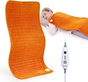 WOOMER Extra duży grzejnik Pad, 17 "x33" XL Ogrzewanie Pad, Ciepło Pad z wielokolorową opcją, wilgotna terapia cieplna Feature, Auto Shut- Off, Power Cords Storage Belt