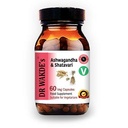 Kapsułki DR WAKDE Ashwagandha & Shatavari (60 czapek Veg, odmładzające zioła, wsparcie energetyczne, suplement Ayurvedic, Wegan, Herbal, All Natural, Made in UK)