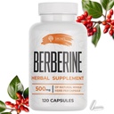 SIRUNES Berberine Supplement - Berberine HCL Dietary Supplement for Men and Women - Non GMO Berberine 500mg - Idealny do immunologicznego wsparcia, Serce, Cholesterol Poziomy 120 Kapsułki