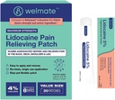 WELMATE Ultimate Pain Relief Duo: 4% Lidokaina Numbing Patch (30 Ct) & 5% Lidokaina Cream (1 Oz)