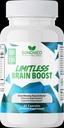 Limitless Brain Boost (60 czapek) - Pamięć, Focus, Mental Clarity - Nootropics Scientific Formula for Enhance Performance, Super Ginkgo Biloba, St John Wort Extract, DMAE