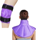 RevIX Pack Ice Knee dla urazów wielokrotnego użytku i dużych łopatek szyi Ice Pack Wrap dla ulgi bólu w górnej części pleców