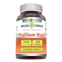 Amazing Psyllium Husk 750mg Veggie Capsules Supplement Equipment 124; Non-GMO Equipment 124; Gluten Free Equipment 124; Made in USA Equipment 124; Nadaje się dla wegetarian (120 Count)