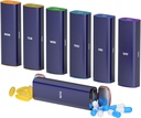Cotygodniowy Pill Organizator 2 razy dziennie, KANGYAN Aluminium Alloy Travel Pill Box 7 dni, Am Pm Dwa razy dziennie Pill Case, Pill Holder pojemnik na witaminy, Medycyna, Suplement, Olej rybny