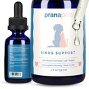 PranaAnimal Sinus Support Liquid Supplement for Animals Birthday 124; Natural Supports Cat & Dog Sinus Relief