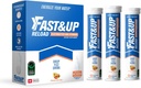 FAST & UP Reload - Natychmiastowe nawodnienie i uzupełnienie elektrolitów - Saver Multipack - 60 tabletek musujących (Peach Ice Tea)