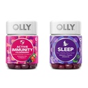 OLLY Gummy Aktywny Immunitet + Elderberry 45 Gummies, Sen Gummy Okazjonalne wsparcie snu 50 Hrabia