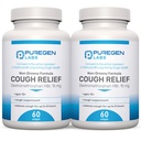 P Puregen Labs Cough Relief dla dorosłych Dekstrometorfan HBr 15mg (120 Softgels) 8- Hour, Non- Drowsy, Długoterminowy Bronchial Suppressant 124; Wiek 12 + 124; Porównaj z Robafen i Robitussin 2Pack