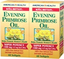 American Health Dietetyczny Fiber Suplementy, Royal Brittany Wieczór Primrose Oil, Pack of 2, 60 Count