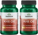Swanson EFAs- Krill Oil - maksymalna wytrzymałość - 1 g, 30 Softgels (2 opakowania)
