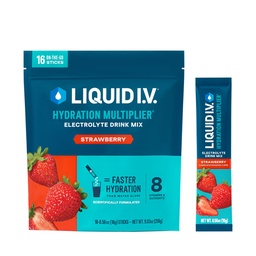 Płyn I.V. ® Nawodnienie Multiplikator - Truskawka 124; Napoje proszkowe elektrolity Mieszanka 124; 1 opakowanie (16 Servings)