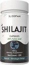 Shilajit Capsules 500mg Xiv 124; 20% Extract Purified Asphaltum Xiv 124; Natural Herbal Supplement Xiv 124; Non- GMO, Gluten- Free, GMP- Certified Xiv 124; Easy to Swallow (120 Count (Pack of 1))