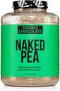 NAKED Pea - Podwójne białko czekoladowe z US & Canadian Farms, Organic Cocoa, Organic Coconut Sugar - No GMO, No Soy, i Gluten Free, Wzrost i odzysk pomocy - 53 Sługi