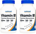 Nutricost Witamina B1 (Tiamina) 500 mg, 120 Kapsułek (2 butelki)