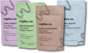 Copina Co. Vegan Collagen Booster Mix: Plant Based Collagen Support Smoothie Drink Vegan Blend Variety Pack | 4 Flavors Matcha, Vanilla, Original and Cacao Calm | 25 servings per 4.4oz bag