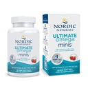 Nordic Naturals Ultimate Omega Minis, Strawberry Flavor - 60 Minis Soft Gels - 1120 mg Omega-3 - Wysokiej mocy suplement oleju rybnego - EPA & DHA - Promotes Brain & Heart Health - 30 Służenie