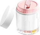 Cotygodniowy organizator Pill Travel, Daily Supplement Organizator z 7 dużych kompozycji, Pill Box Case Easy w użyciu, Duży Dispenser witaminy, Wielofunkcyjny Pill Storage Hold for Medication (różowy)