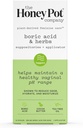 Honey Pot Company 7 Day Kwas borowy & Herbs Suppositories - Zachowanie i wyważenia Zdrowy pH pochwy, Zarządzanie zapachem, Hydrates, & Moisturizes - Gynecolog Tested