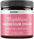 Płyn magnezowy - Nocny krem magnezowy - Zastosuj do mięśni, ramion lub klatki piersiowej - Chlorek magnezowy - USA Made and Safe for Kids (Citrus Rose) 4 Fl Oz (Opakowanie 1)