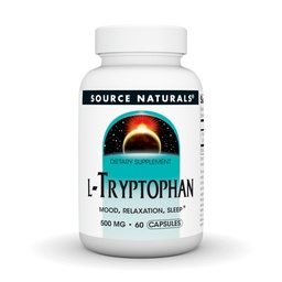 Źródło Naturals L- Tryptofan, for Mood, Relaxation, and Sleep *, 500mg - 60 kapsułki