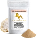 Addictive Wellness Lions Mane Supplement Powder, Premium Quality Lions Mane Mushroom Powder Dual-Extract Nootropic, Sugar Free, Vegan & Paleo Lion's Mane Mushroom Supplement - 1500 mg (100 Grams)