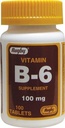 Rugby Witamina B- 6 Tabletki, 100mg, 100ct (3 opakowania)