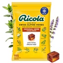Ricola Original Herb Cough Drops, 115 Count, Cough Suppressant & Throat Relieving Drops with Naturally Sourced Menthol, Ulepszanie Herbal Taste for Coughs & Throat Irritation Symptom Relief