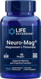 Life Extension Neuro- Mag Magnezu L- Threonate, 150 Kapsułki wegetariańskie, Magtein Suplement dla kobiet i mężczyzn