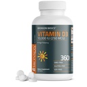 Bronson Witamina D3 10,000iu (250mcg) 1 Rok Dostawa dla Zdrowego Mięśnie Funkcje i Wsparcie immunologiczne, Nie- GMO, 360 Tabletki