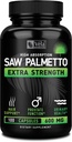 Vela Saw Palmetto Extra Siła Wysoka Absorpcja Suplement Kapsułki - Brak złego zapachu - 1 Kapsułka x Dzień - 600 mg