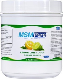 KALA ZDROWIE MMPURE Lemon Lime Aflavored Grube płatki proszkowe MSM - US- made MSM for Joint Health, Wygląd skóry i wsparcie włosów i paznokci - 2.2 lb, Siarka organiczna