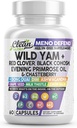 Czysty Nutra Wild Yam Korzeń Kapsułki z czerwoną koniczyną czarny Cohosh Wieczór Primrose Oil Chasteberry Dong Quai DIM Ashwagandha Grape Seed Ekstrakt Mleko Thistle Lemon Balsam i więcej Hormon Róża dla kobiet