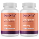 BESTVITE L- arginina 1000mg na tabletkę (480 tabletek) (240 x 2) - stopień farmaceutyczny - zawiera 20% bardziej czystej argininy w porównaniu do HCl argininy - nitrotlenek prekursora *