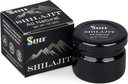 Sayan Pure Shilajit Resin 1oz / 25g, Szkło Słoik, 250 Służenia - Potenne Organiczne Suplement kwasu Fulvic - Wspiera system immunologiczny, Pamięć, Focus i zapewnia naturalną energię, Detox - Wegan, Non-GMO