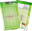 BETTERLINE Football Coaching Board Double- Sided Dry- Wymazywanie schowka dla American Football Coaches - pochodzi z 2 jednorazowe długopisy