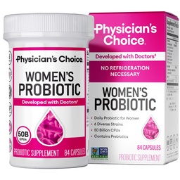 Probiotyki wyboru lekarza dla kobiet - PH Balance, Digestive, UT, & Feminine Health - 50 Billion CFU - 6 unikalnych szczepów dla kobiet - Organic Prebiotics, Cranberry Extract + - Womens Probiotic - 84 CT