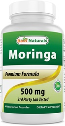 Najlepsze Naturals Moringa Superfood 500 mg 60 Kapsułki wegetariańskie