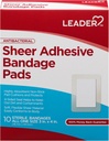 LEADER Sheer Adhesive Bandage Pads, Packs of blends with Skin, Highly Absorbent Non- Stick Pad, for First Aid and Hound Care Protection, Porównaj do Band- Aid, Wszystkie jeden rozmiar 3 / 4 "x 4", 100 ct.