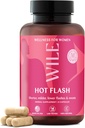 WILE Menopauza i Perimenopauza Suplementy dla kobiet - Gorące błyski i nocne poty Relief z Kudzu Root - Premenopauza Wsparcie dla stresu, Hot Flash, Hormony Balance & Resteful Sleep, 30 Służenia