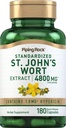 Piping Rock St. John 's Kapsułki Kapsułki 124; 4800 mg 124; 180 Pilli 124; Suplement do ekstrakcji dla kobiet i mężczyzn 124; Non- GMO, Gluten Free