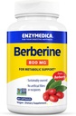 Enzymedica Berberine 800 mg - Kapsułki wegańskie do wsparcia metabolizmu - od zrównoważonej barberry sourced - Non-GMO, Gluten- Free, No Fillers lub substancji pomocniczych - 60 Kapsułki