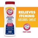 Arm & Hammer Athlete 's Foot Powder - Antygrzybicze Leczenie stóp z pieczenia Soda - łagodzi swędzenie, spalanie i zapach - Clinically Proven Formula - 3.5 oz 4 Pack (4)