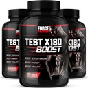 Siła Factor Test X180 Boost, Testosteron Booster i suplement energetyczny dla mężczyzn, Boost Energy, Zwiększ wytrzymałość, i zwiększyć witalność, z D- Aspartic Acid i kozieradka, 120 Count (Pack of 3)