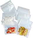 100 Torby na opakowania 6 mil Sturdy 3x2,75 cala Pouches Pill BPA Free Seal Waterproof Handy Pill Bags for Travel Small Plastic Bags for Pill Organizer, Biżuteria i małe kawałki rzemiosła