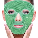 ZNÖCUETÖD Face Eye Mask Ice Pack do zmniejszenia puffness, torby pod oczami, Puffy Dark Circles, Migrena, Hot / Cold Pack z miękkim pleśń Backing (Zielony # 43)